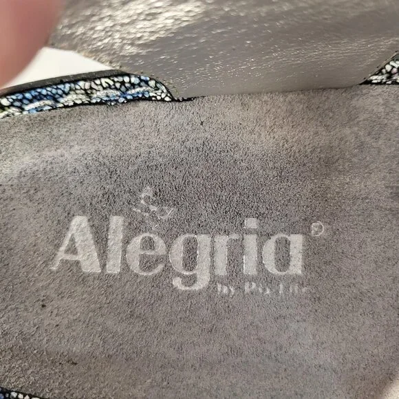 Alegria by PG Lite Vienna Backstrap Sandal Size 38 EU Multi Mosaic - Picture 8 of 9